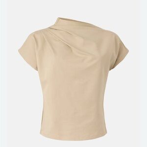 New Modern Citizen Kenny Asymmetric Neck-Tee Tan